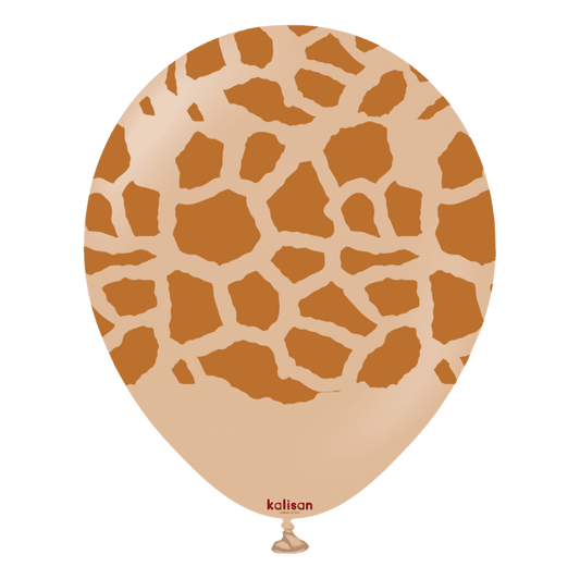 Kalisan Safari Giraffe Dessert Sand/Caramel Latex Balloons
