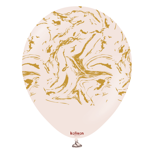 Kalisan Nebula White Gold Latex Balloons