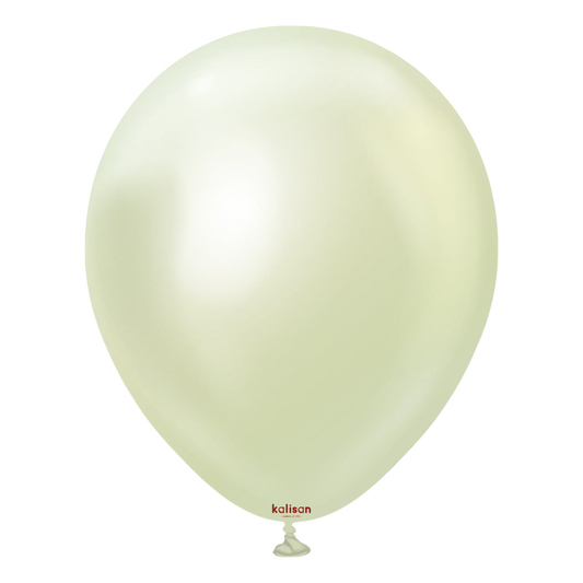 Kalisan Mirror Chrome Green Gold Latex Balloons