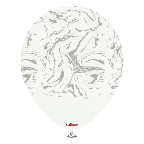 Kalisan Nebula White/Silver Latex Balloons