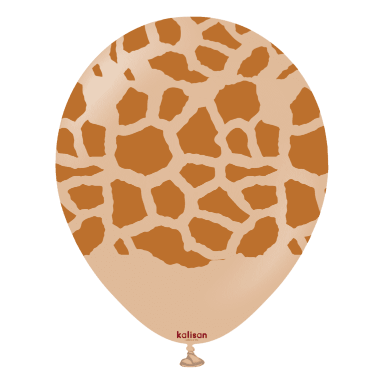 Kalisan Safari Giraffe Dessert Sand/Caramel Latex Balloons