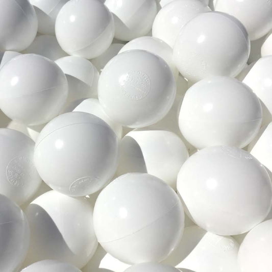 80mm White Soft Play Balls (500)