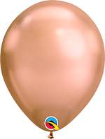 Qualatex Chrome Rose Gold Latex Balloons