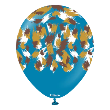 Kalisan Safari Savanna Deep Blue latex Balloons