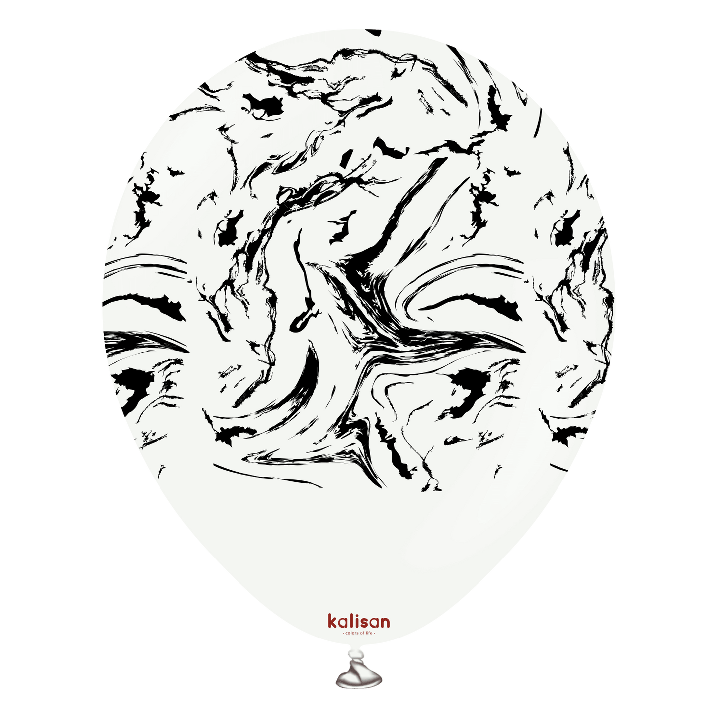 Kalisan Nebula White/Black Latex Balloons