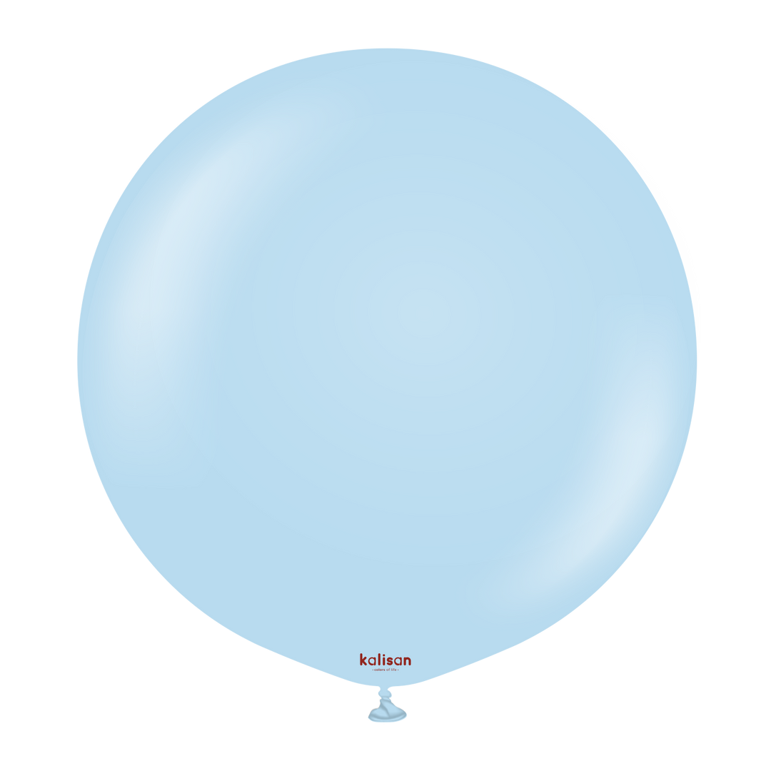 Kalisan Macaron Pastel Matte Blue Latex Balloons