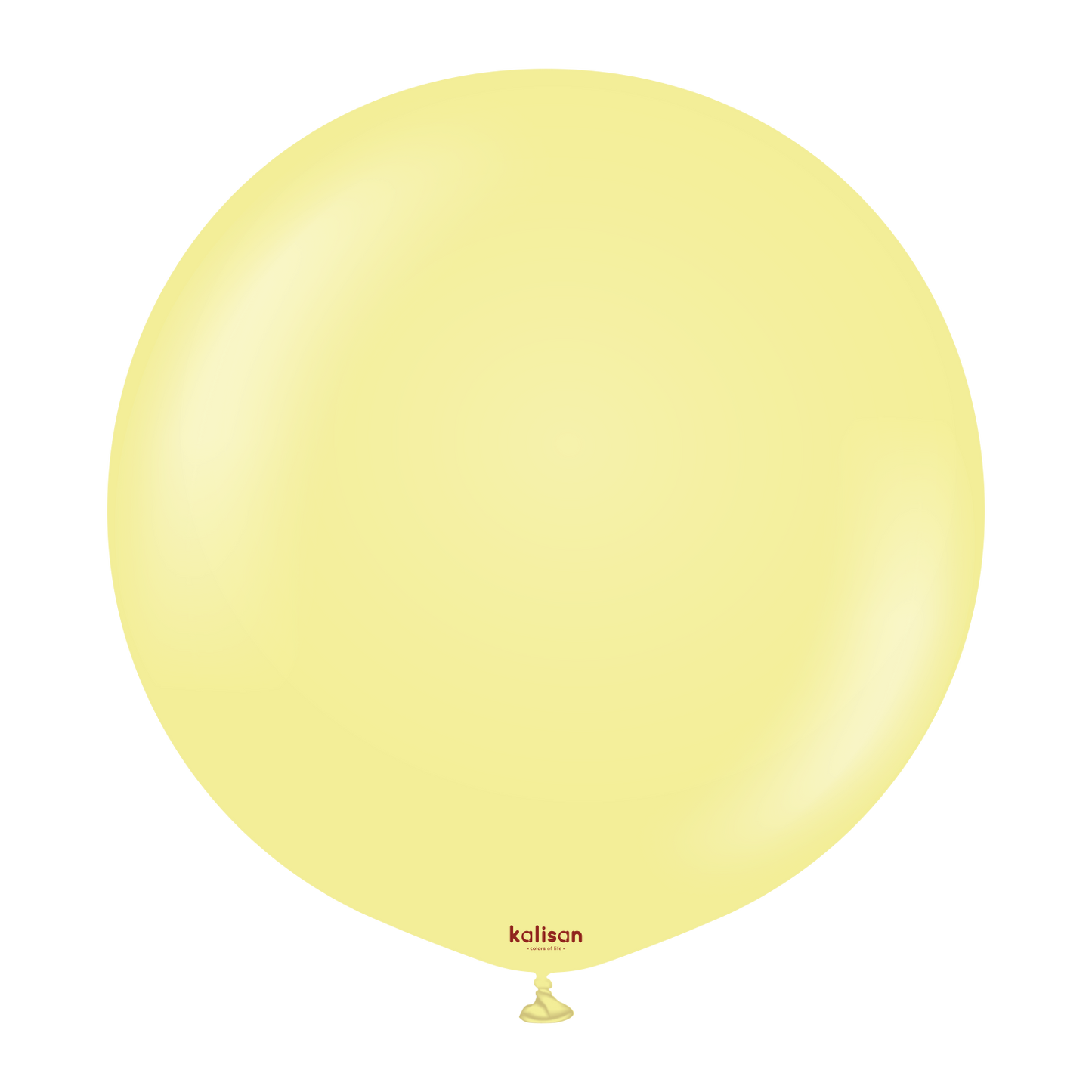 Kalisan Macaron Pastel Matte Yellow Latex Balloons