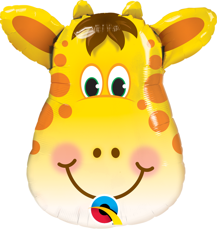 Jolly Giraffe Mini Shape Foil Balloon 14"