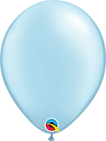 Qualatex Pastel Pearl Light Blue Latex Balloons