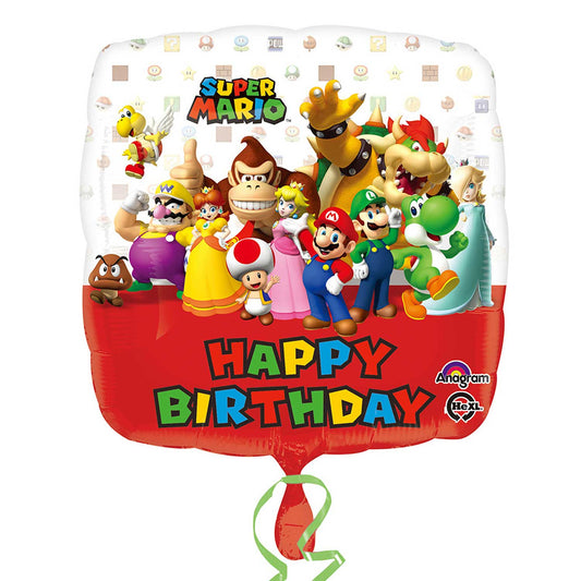 Super Mario Standard Foil Balloons S60 18"
