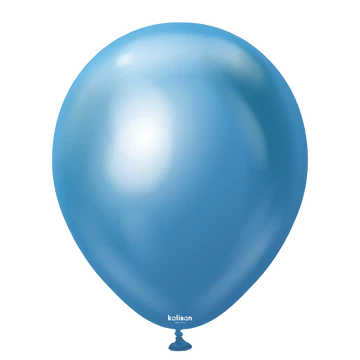 Kalisan Mirror Chrome Blue Latex Balloons