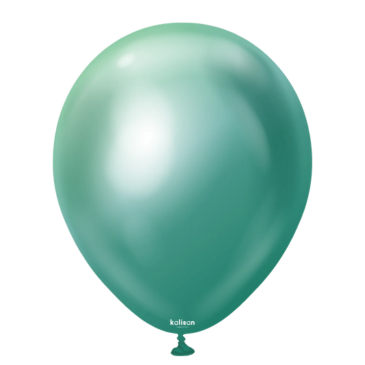 Kalisan Mirror Chrome Green Latex Balloons