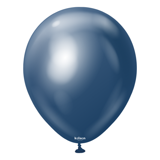 Kalisan Mirror Chrome Navy Latex Balloons