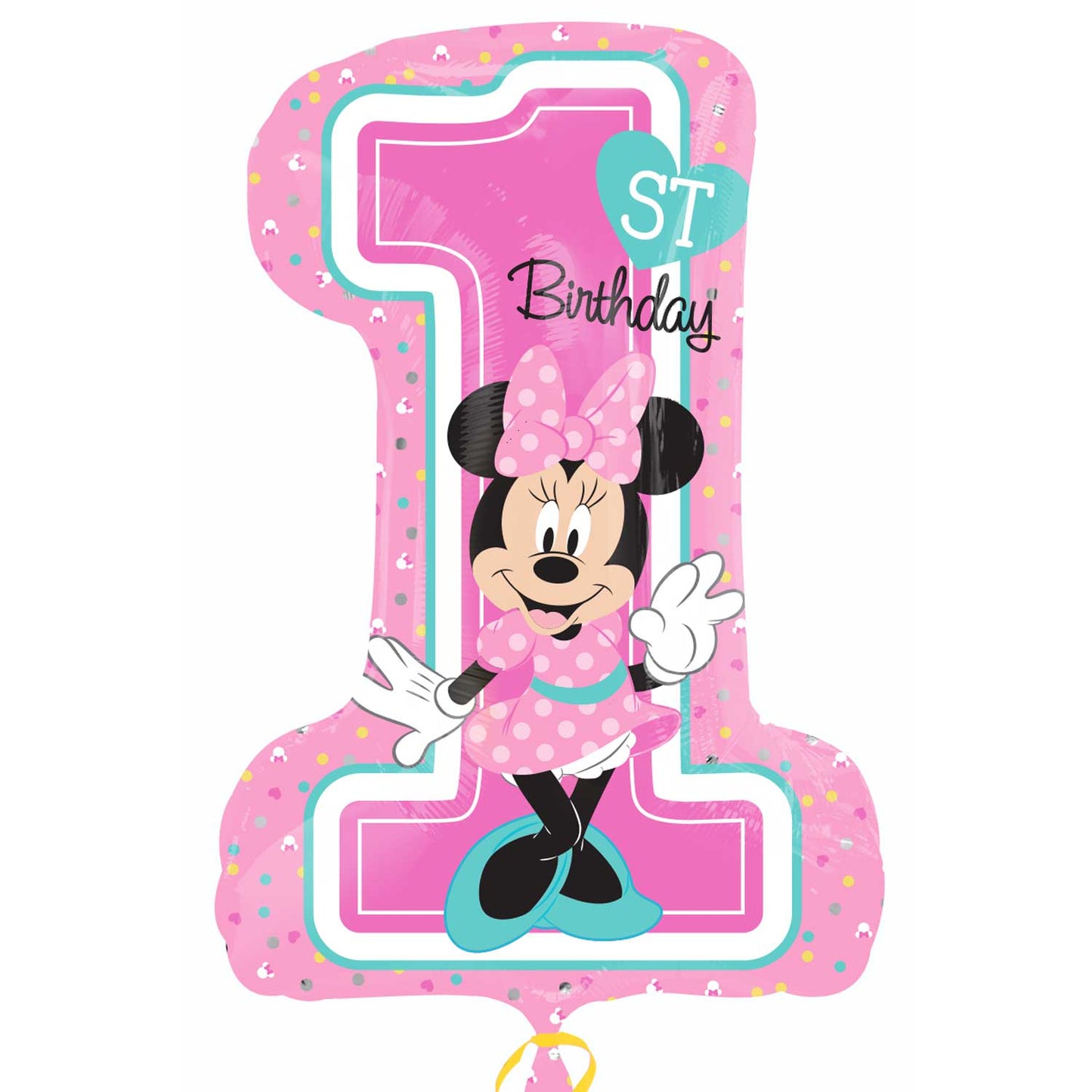 Minnie Mouse 1st Birthday SuperShape Foil Balloons P38