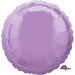Anagram Metallic Pearl Lavender Circle Standard Unpackaged Foil Balloons S15 - 1 PC