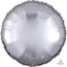 Anagram Metallic Silver Circle Standard Unpackaged Foil Balloons S15 - 1 PC