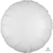 Anagram Metallic White Circle Standard Unpackaged Foil Balloons S15 - 1 PC