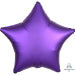 Anagram Purple Royale Star Satin Luxe Standard HX Unpackaged Foil Balloons S15 - 1 PC