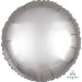 Anagram Platinum Circle Satin Luxe Standard HX Unpackaged Foil Balloons S15 - 1 PC