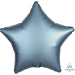 Anagram Steel Blue Star Satin Luxe Standard HX Unpackaged Foil Balloons S15 - 1 PC