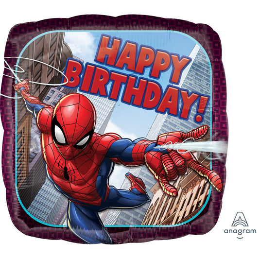 Spider-Man Cubez Foil Balloons 15"/38cm w x 15"/38cm h G40