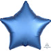 Anagram Azure Star Satin Luxe Standard HX Unpackaged Foil Balloons S15 - 1 PC