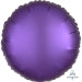 Anagram Purple Royale Circle Satin Luxe Standard HX Unpackaged Foil Balloons S15 - 1 PC
