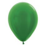Sempertex Metallic Solid Green Balloons