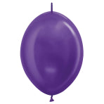 Metallic Violet Link-O-Loon Latex Balloons