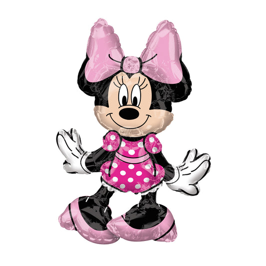 Minnie Mouse Sitter Foil Balloons 15"/38cm w x 18"/45cm h P50