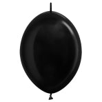 Sempertex Fashion Black 12" Link-O-Loon Latex Balloons