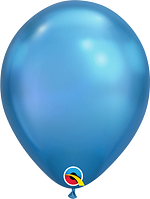 Qualatex Chrome Blue Latex Balloons