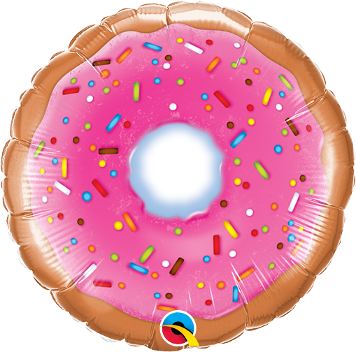 Mini Donut with Sprinkles Mini Foil Balloon - 1 Pc