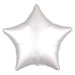 Satin Luxe White Star Standard HX Unpackaged Foil Balloons S15 - 1 PC