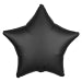 Satin Luxe Onyx Star Standard HX Unpackaged Foil Balloons S15 - 1 PC