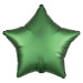 Satin Luxe Emerald Star Standard HX Unpackaged Foil Balloons S15 - 1 PC