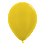 Sempertex Metallic Solid Yellow Balloons