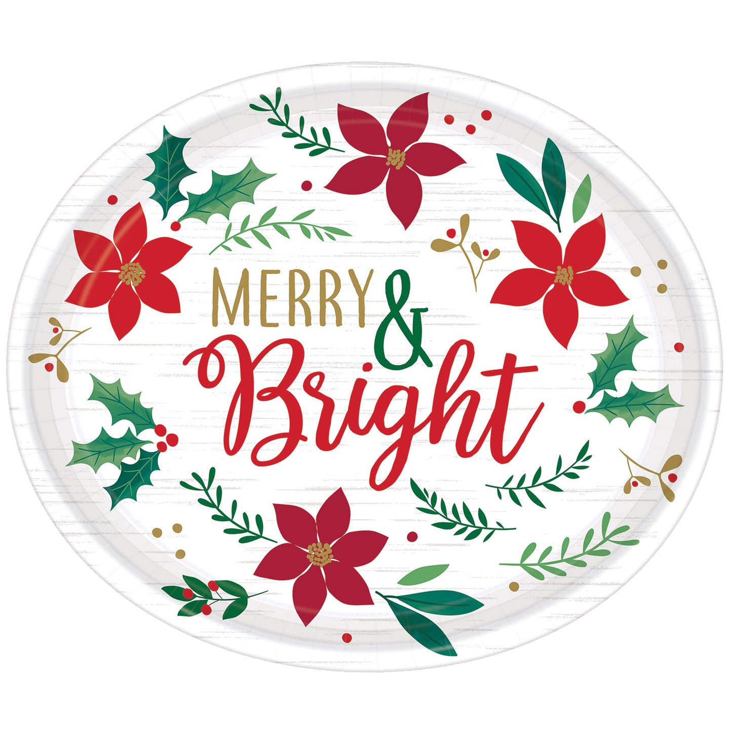 Christmas Wishes Oval Plates 30cm (8)