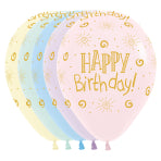 Sempertex Printed Happy Birthday Sunshine Pastel Matte