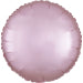 Anagram Pastel Pink Circle Satin Luxe Standard HX Unpackaged Foil Balloons S15 - 1 PC