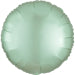 Anagram Mint Green Circle Satin Luxe Standard HX Unpackaged Foil Balloons S15 - 1 PC