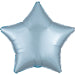 Anagram Pastel Blue Star Satin Luxe Standard HX Unpackaged Foil Balloons S15 - 1 PC