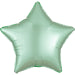 Anagram Mint Green Star Satin Luxe Standard HX Unpackaged Foil Balloons S15 - 1 PC