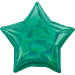 Green Iridescent Star Standard HX Unpackaged Foil Balloons S40 - 1 PC