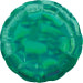 Green Iridescent Circle Standard HX Unpackaged Foil Balloons S40 - 1 PC