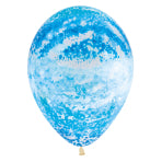 12" Graffiti Sky Blue Sempertex Latex Balloons (25)