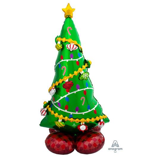 Christmas Tree AirLoonz Large Foil Balloons 31"/78cm x 59"/149cm