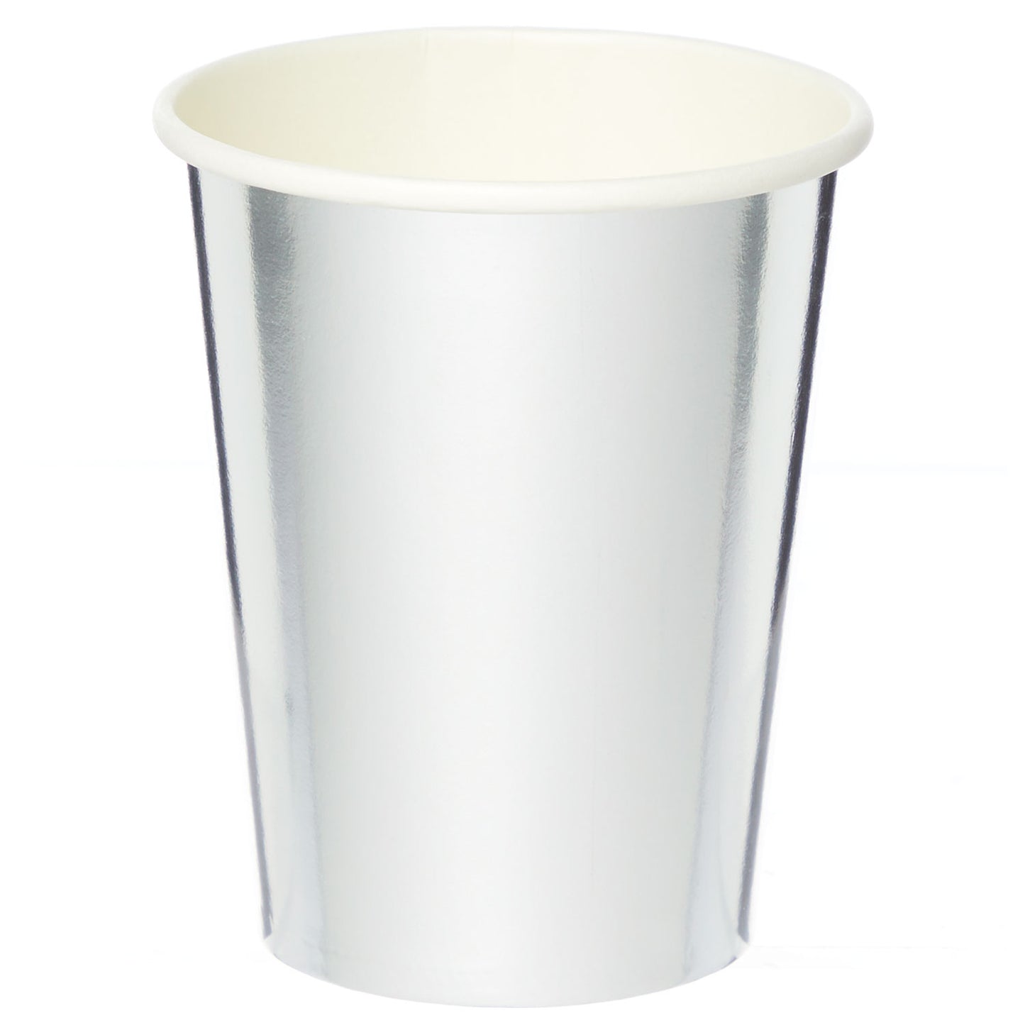 Metallic Silver Paper Cup 250ml x 8