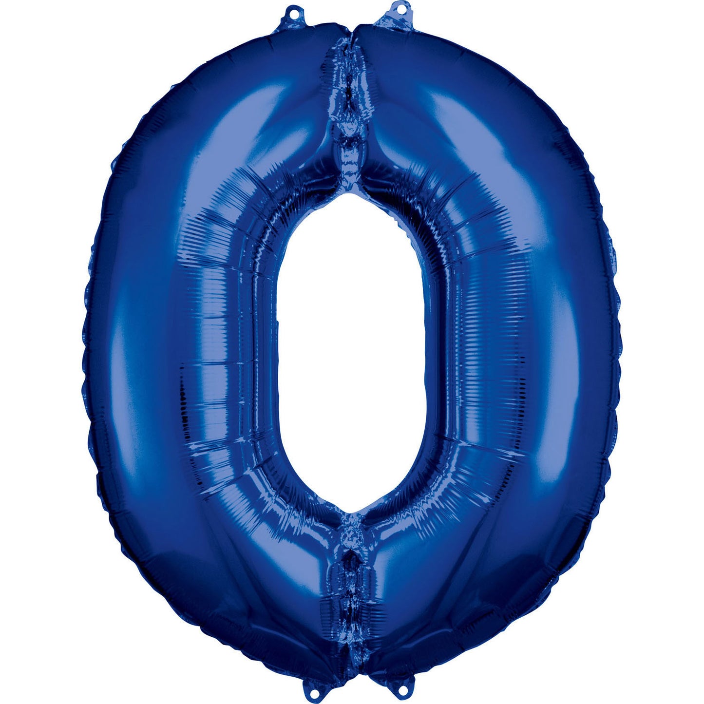 Number 0 Blue SuperShape Foil Balloons 25"/66 cm w x 34"/88cm h 1 PC