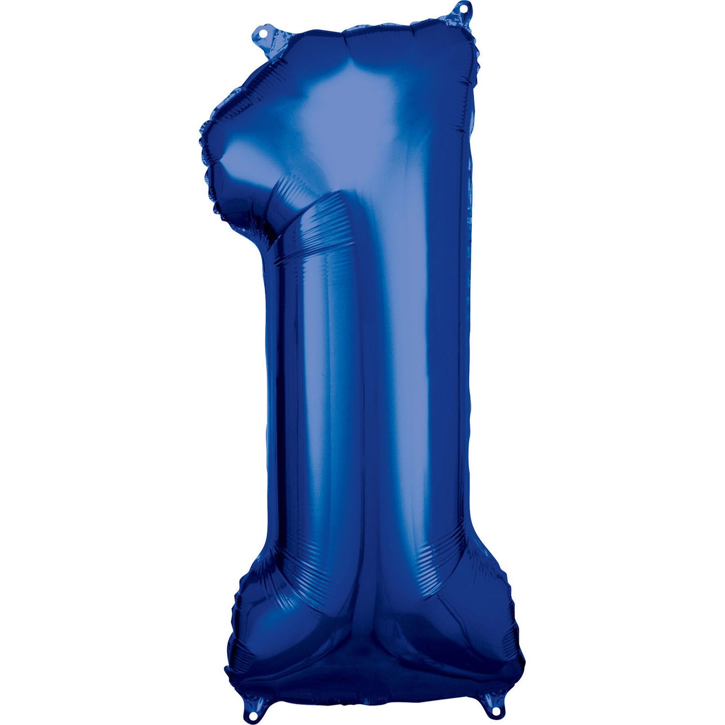 Number 1 Blue SuperShape Foil Balloons 19"/50 cm w x 34"/88cm h 1 PC